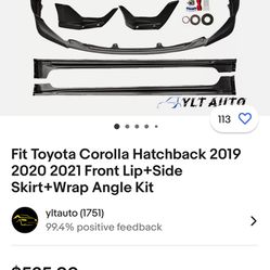 Corolla Hatch Body Kit 