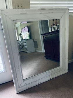 Solid wood mirror
