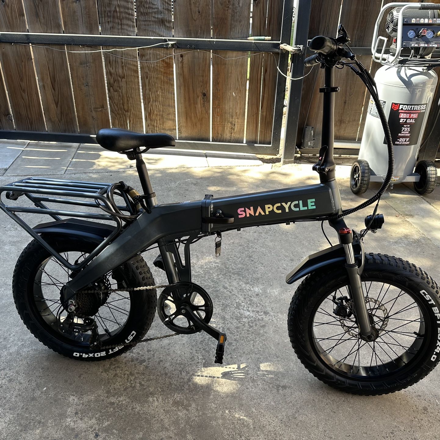 snap on electric bicycle Snapcycle 750W Storm 48V/15Ah Fold Bike the Warrior Bike Manufacturer Snap On Fat