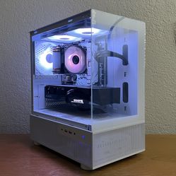 Ryzen 7 / RX 6600XT | White Gaming PC with RGB