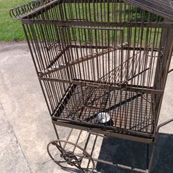 Bird Cage On Wheels 