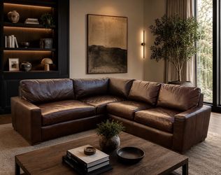 RH Maxwell Leather Sectional