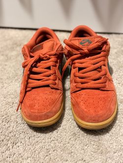 Nike SB Dunk Low Orange Suede Sneakers