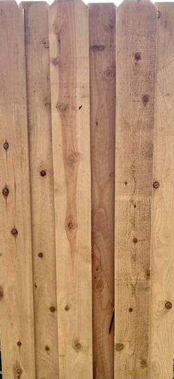 Cedar fence pickets