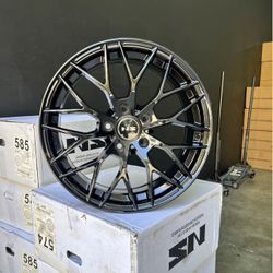 New Wheels & Tires Package Deal, 17" NS1506 Gloss Black Wheels 215/55R17 Tires, WE FINANCE