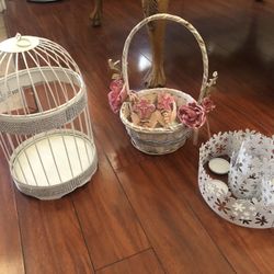 Cage Basket Candle Holder Decorative