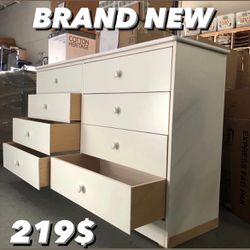 Brand new white 8 drawer dresser