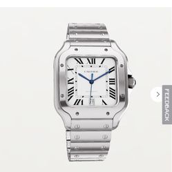 CARTIER SANTOS STAINLESS STEEL MENS WATCH