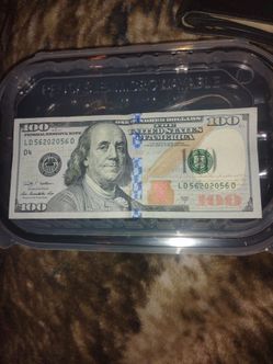 $100 double book end bill