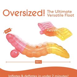 FunBoy Rainbow Chaise Lounger Pool Float