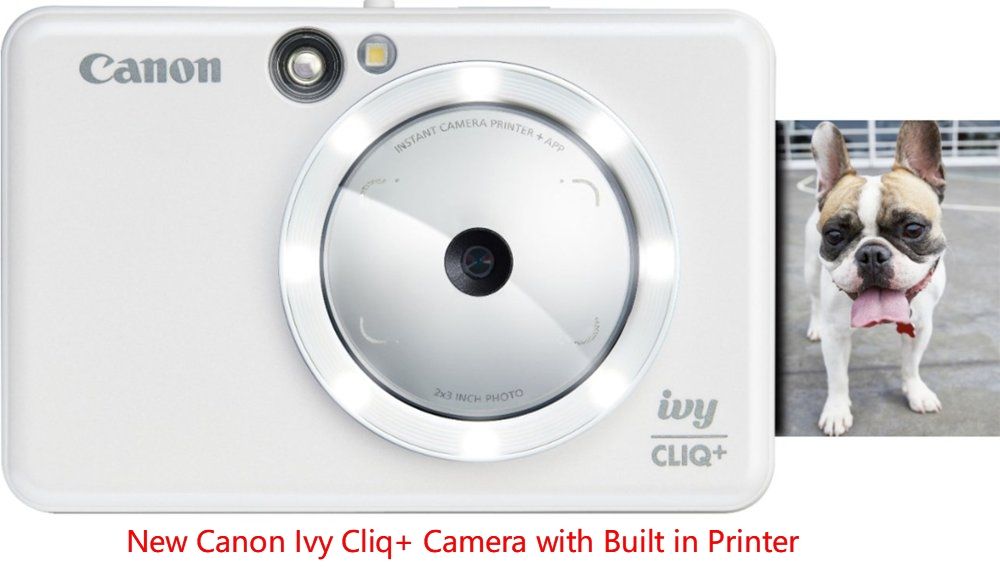 New Canon Ivy Cliq+ Camera with Built in Printer