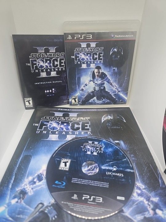 Star Wars: The Force Unleased II Sony PlayStation 3 PS3 + Prima Game Guide
