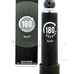 180 Degree Black EDT Perfume For Men 100 ml 3.4 Fl oz