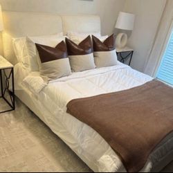 New Queen Size Platform Bed Frame 