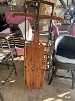Flexible Flyer Racer Vintage Wooden Snow Sled