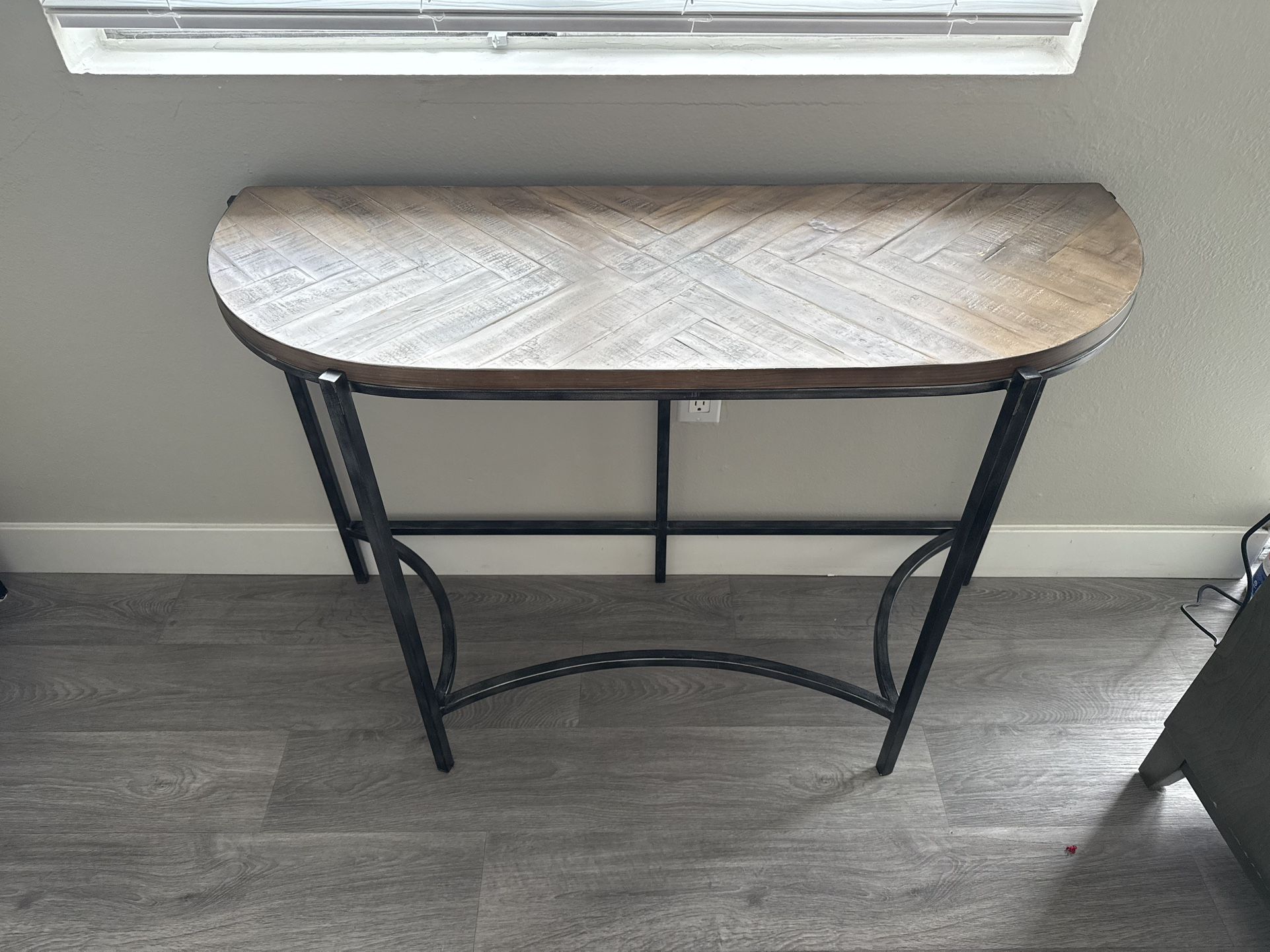 Rustic Industrial Chic Console Table
