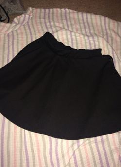 Black womens skater skirt size s