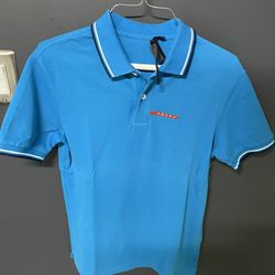 Prada short-sleeve polo shirt - Blue