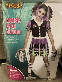 Zombie Cheerleader Kids Costume