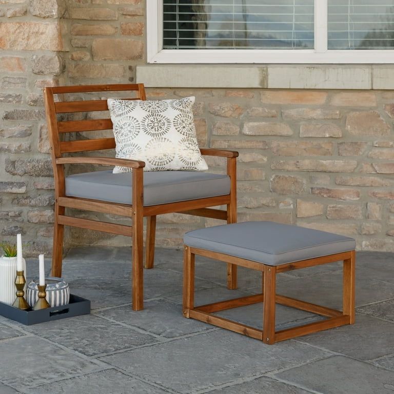 Garden Chair and Ottoman