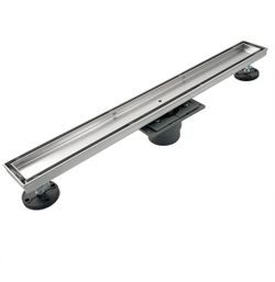 Neodrain 24-Inch Linear Shower Drain with Tile Insert Grate, Professional Brushed 304 Stainless Steel Rectangle Shower Floor Drain Manufacturer, Linea