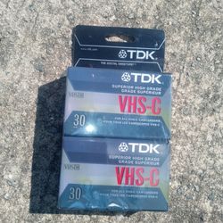 Tdk Vhs-c High Quality Tapes New
