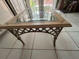 Iron Glass Table