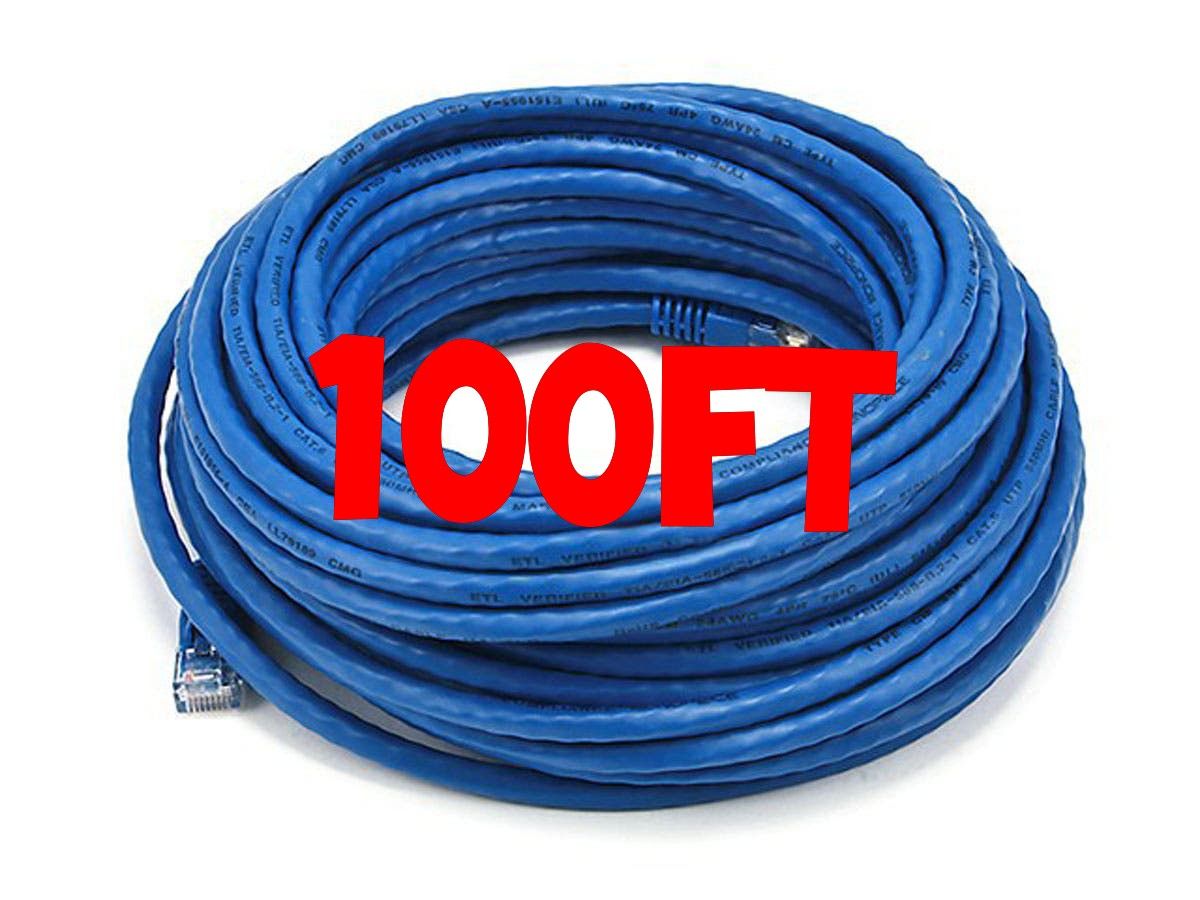 100ft Cat6 Ethernet Network Cable 