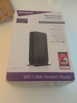 NETGEAR N600 WiFi Cable Modem Router C3700