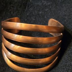 vintage solid copper cuff bracelet