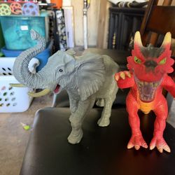 Dragon And Elephant, Large Figures Toys