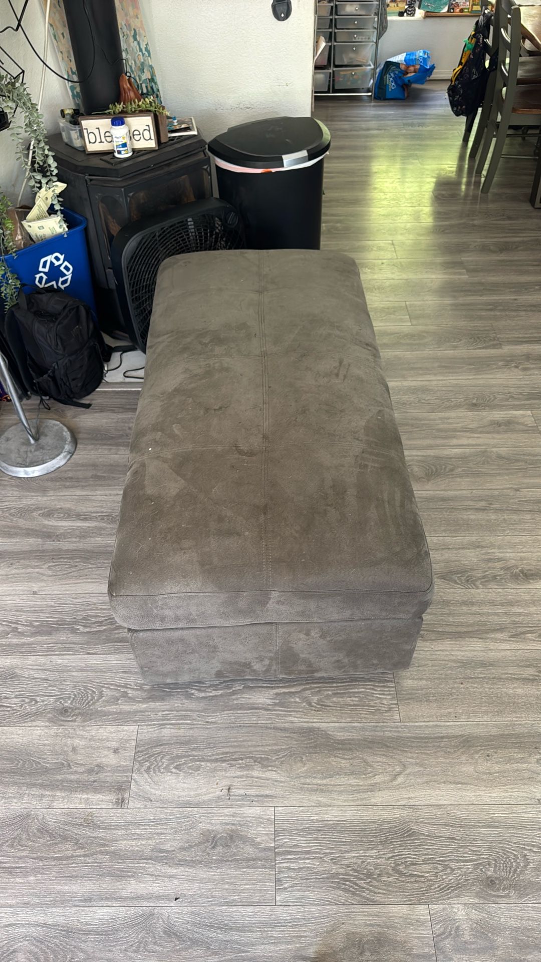 Large Sturdy Storage Ottoman