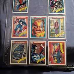 1990 Marvel Cards Punisher Captain America Spider-Man Daredevil