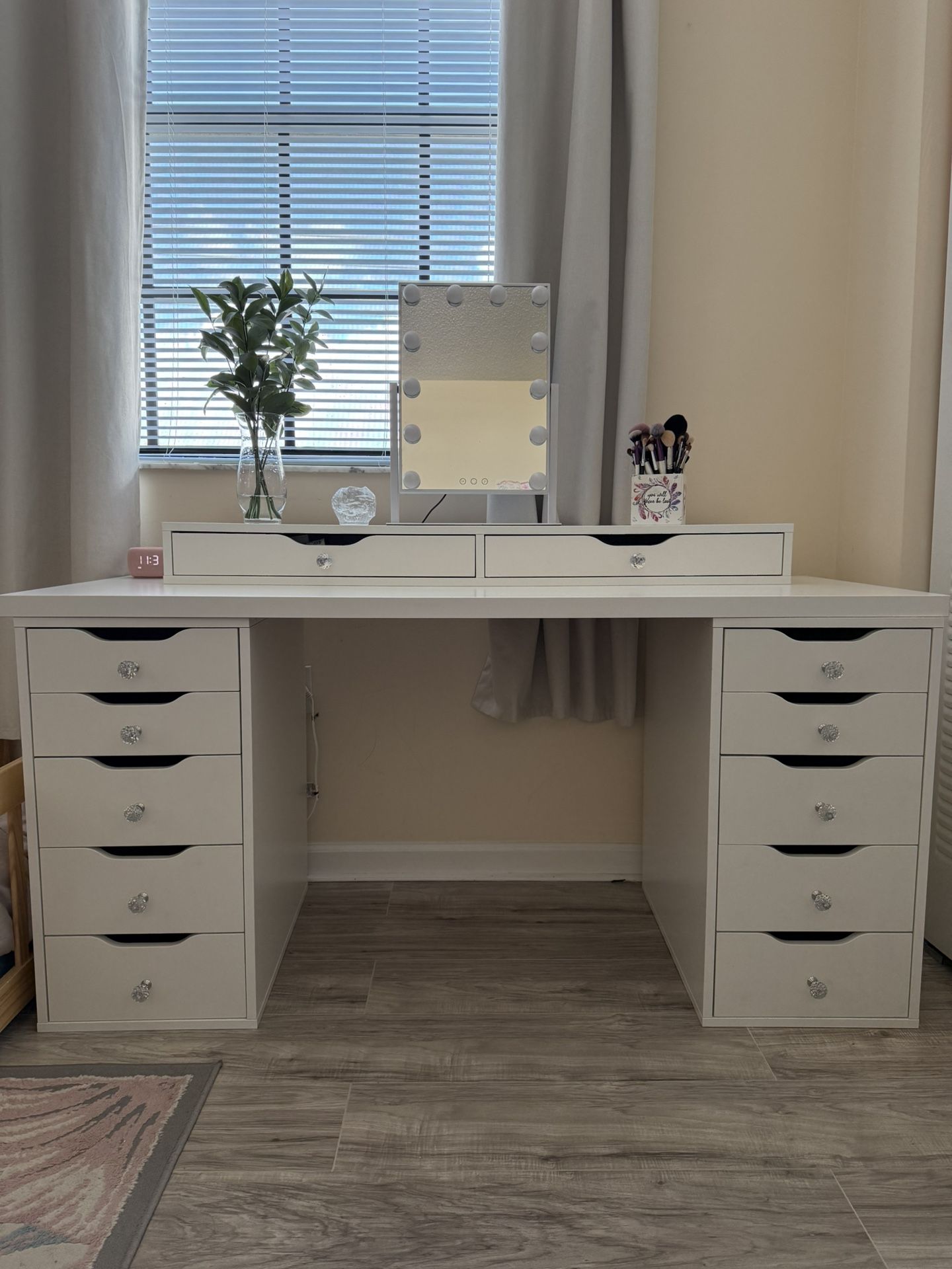 Makeup table with Mirror (from IKEA)