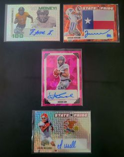 2024 Leaf Metal Football 4 Autograph & Numbered  Card lot