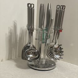 Stoneboomer 13 Pc Stainless Steel Utensils With Caddy Holder