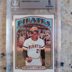 '72 Topps Roberto Clemente Baseball Card!