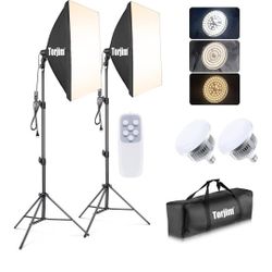 Softbox Photography Lighting Kit, 2Pcs 27" x 27" Professional Soft Box