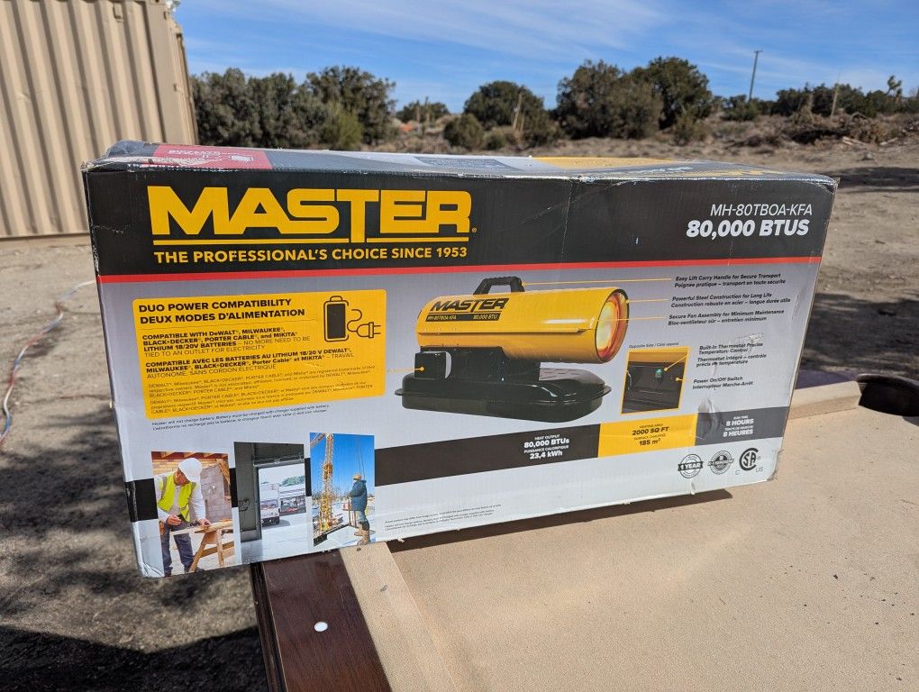 Master Torpedo Heater 80k BTU