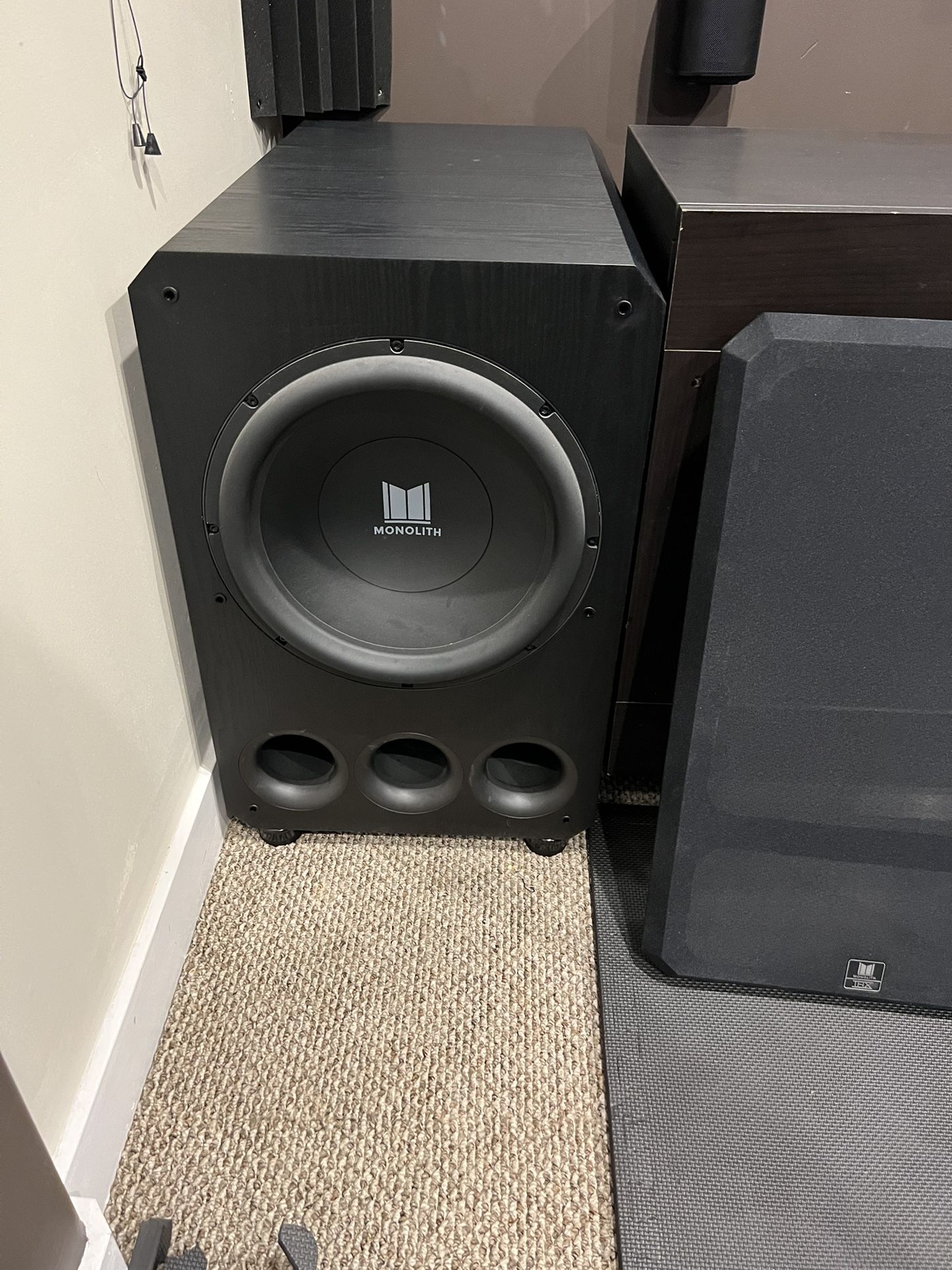 2-Monoprice Monolith M-15 Powered Subwoofers