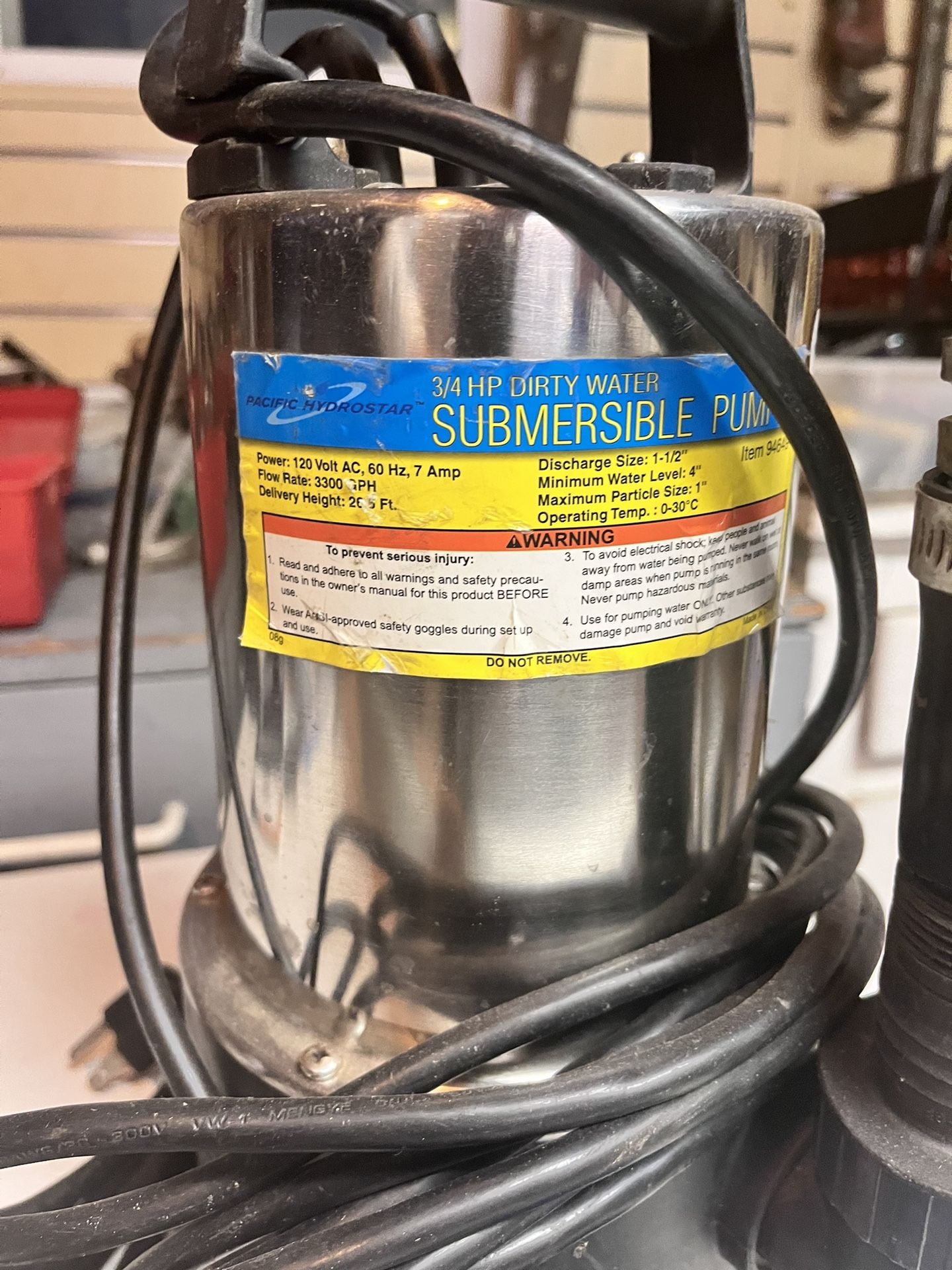 Pacific Hydro star three-quarter horse pump