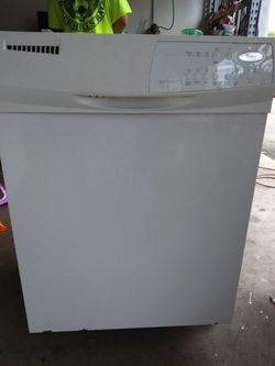 White dishwasher