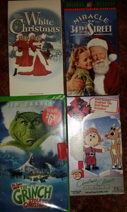 Christmas VHS lot of 4 movies