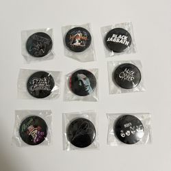 Music Pin Back Buttons 