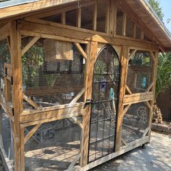Custom Wood Bird Cage