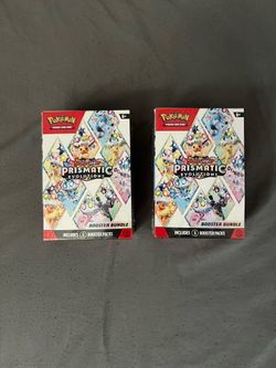 Sealed pokemon prismatic evolutions booster bundles
