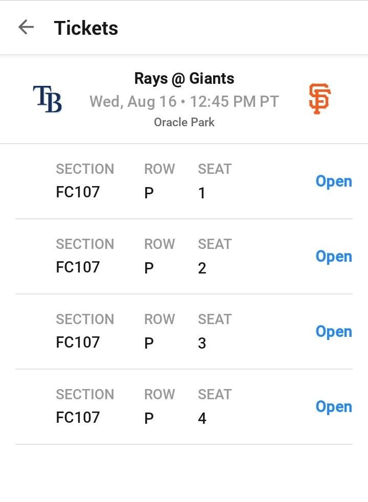Sf Giants Vs Rays