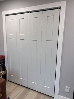 Masonite - 30 in. x 80 in. 4 Panel Winslow Primed White 