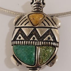 Sterling Silver Southwestern Pendant/Pin