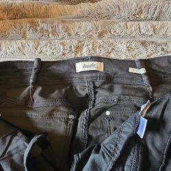 Angels Curvy Skinny 24 W Black Jeans